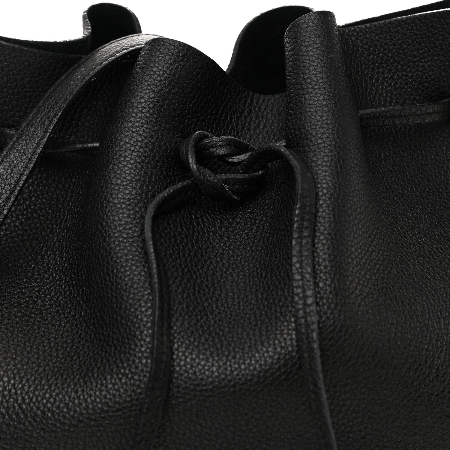 Mansur Gavriel Tumbled Calfskin Bucket Bag Black 8 of 14