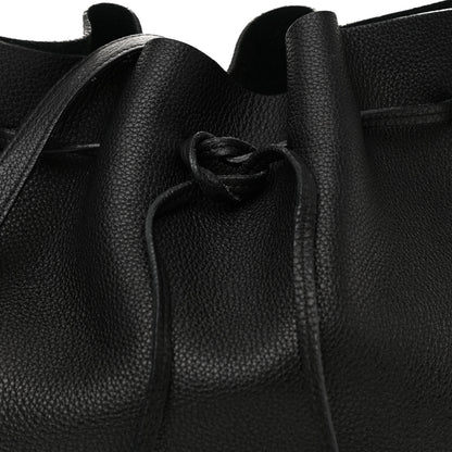 Mansur Gavriel Tumbled Calfskin Bucket Bag Black 8 of 14