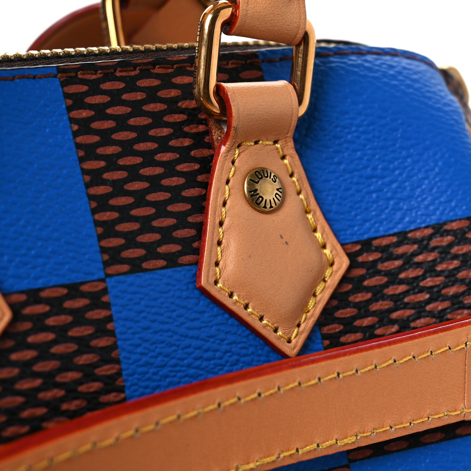 Louis Vuitton Damier Pop Speedy Bandouliere 18 Blue 10 of 10