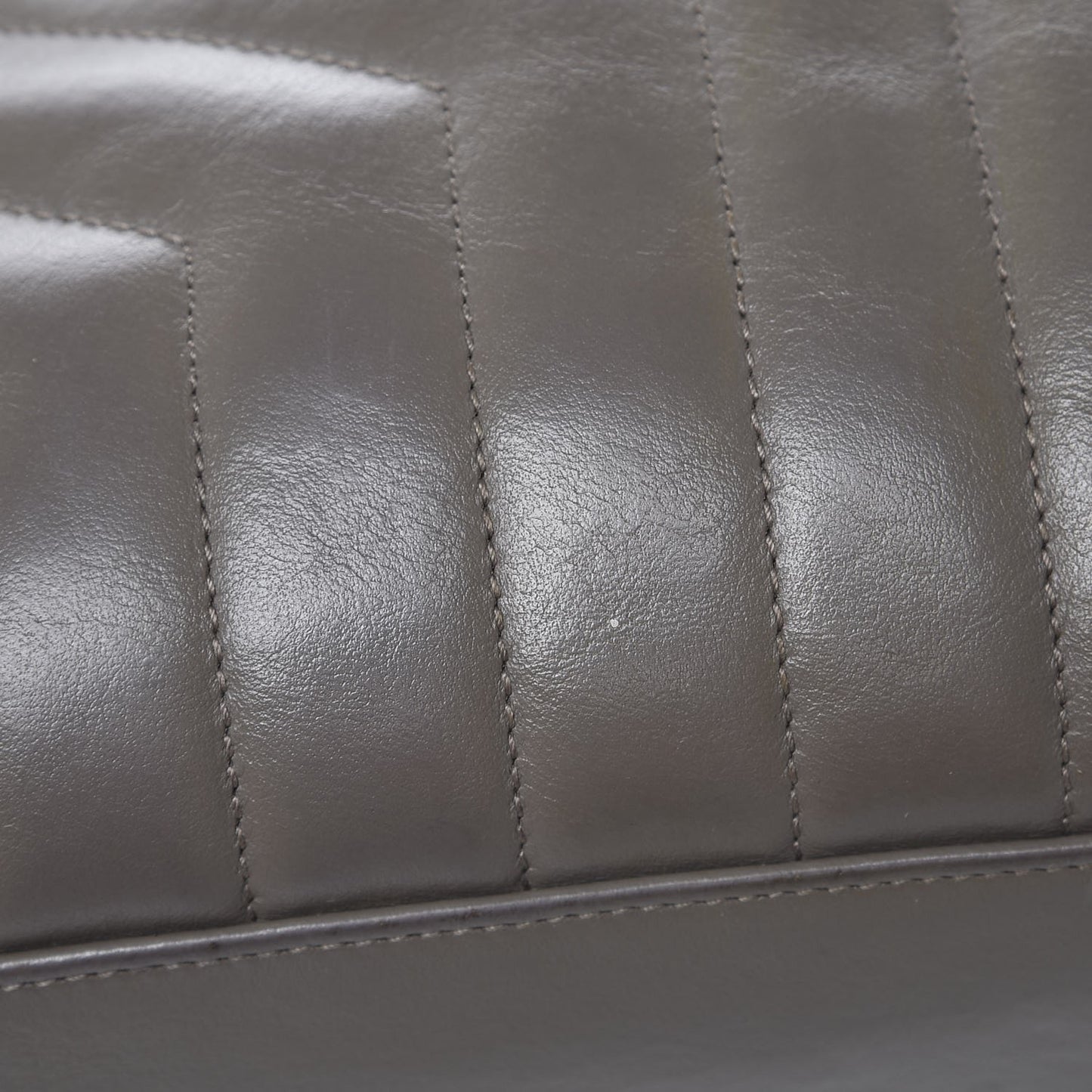 Calfskin Y Quilted Monogram Medium Loulou Chain Satchel Fog