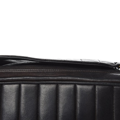 Chanel Lambskin Vertical Quilted Flap Camera Case Black 13 of 21