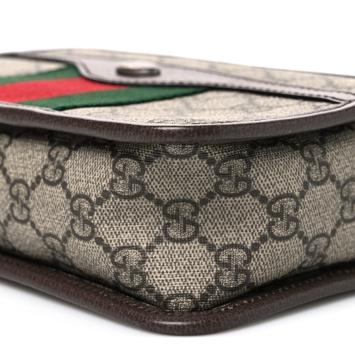 GG Supreme Monogram Web Ophidia Crossbody Bag Beige New Acero