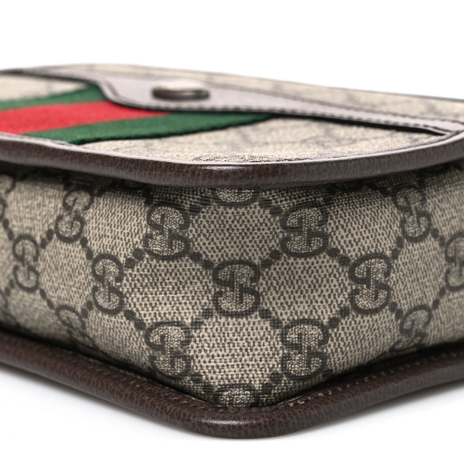 Gucci GG Supreme Monogram Web Ophidia Crossbody Bag Beige New Acero 10 of 10