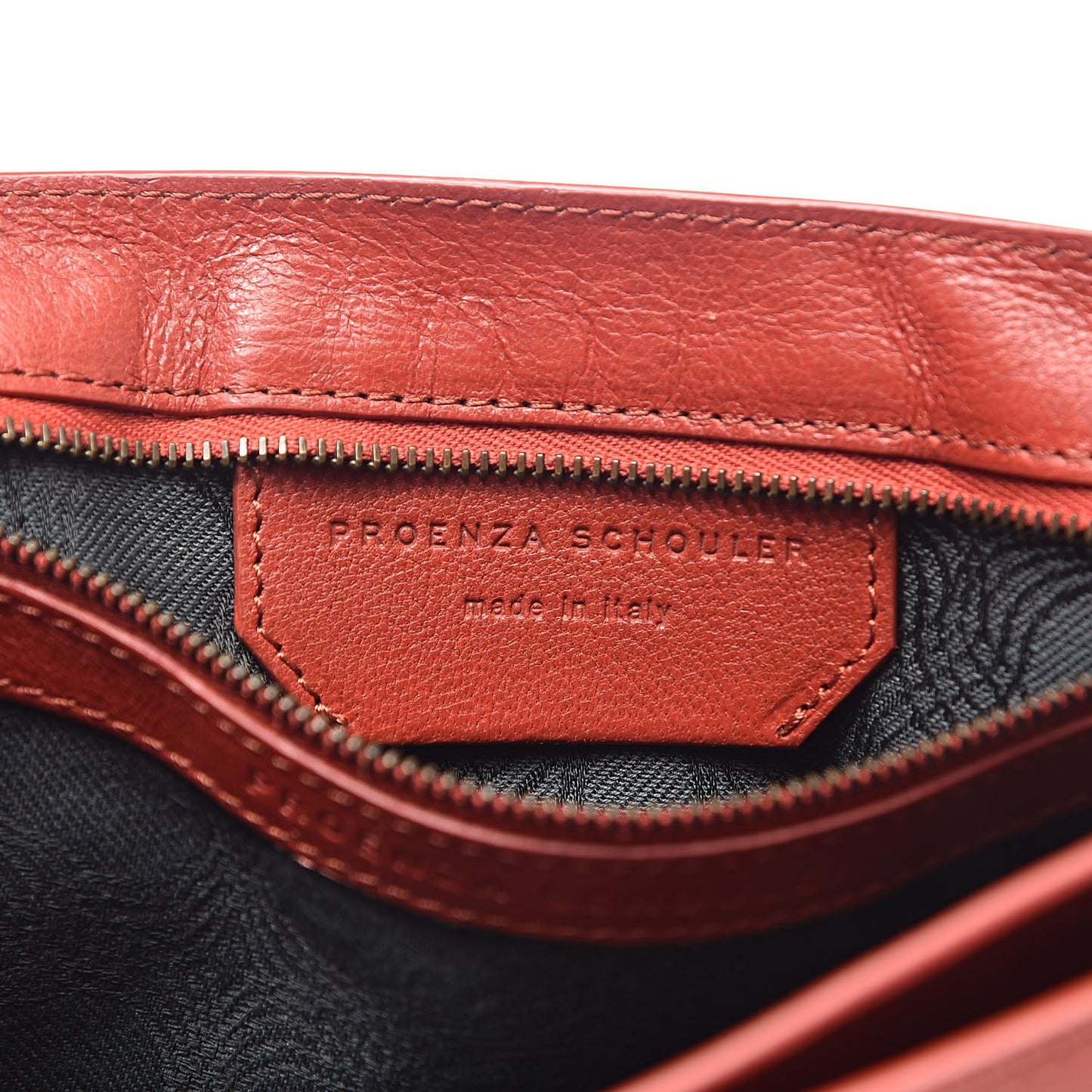 Lambskin PS1 Pochette Clutch Paprika
