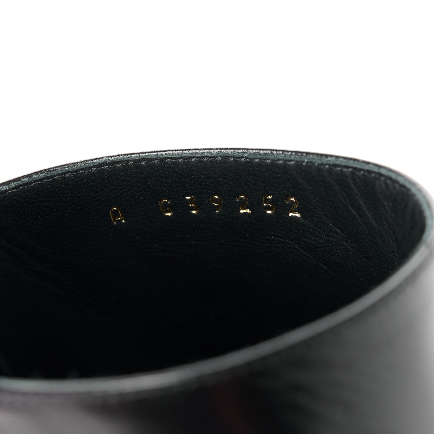 Shiny Goatskin Pearl Mule 39.5 Black