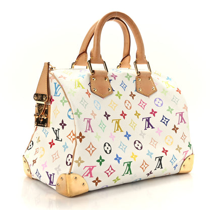 Louis Vuitton Monogram Multicolor Speedy 30 White 3 of 10