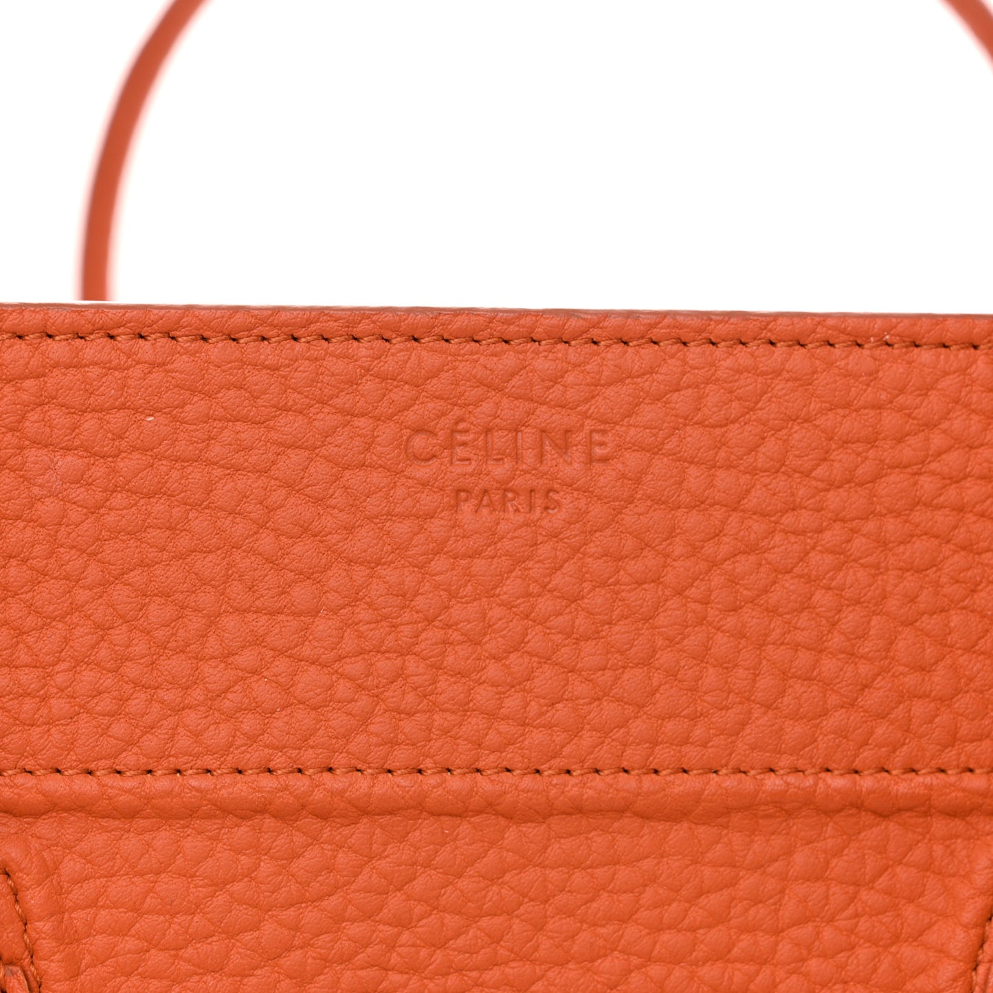 Bullhide Calfskin Medium Phantom Luggage Burnt Orange