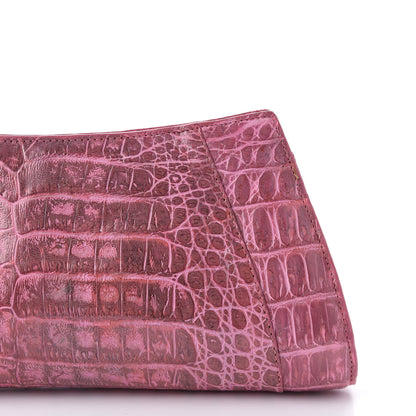 Nancy Gonzalez Metallic Crocodile Clutch Pink 10 of 10