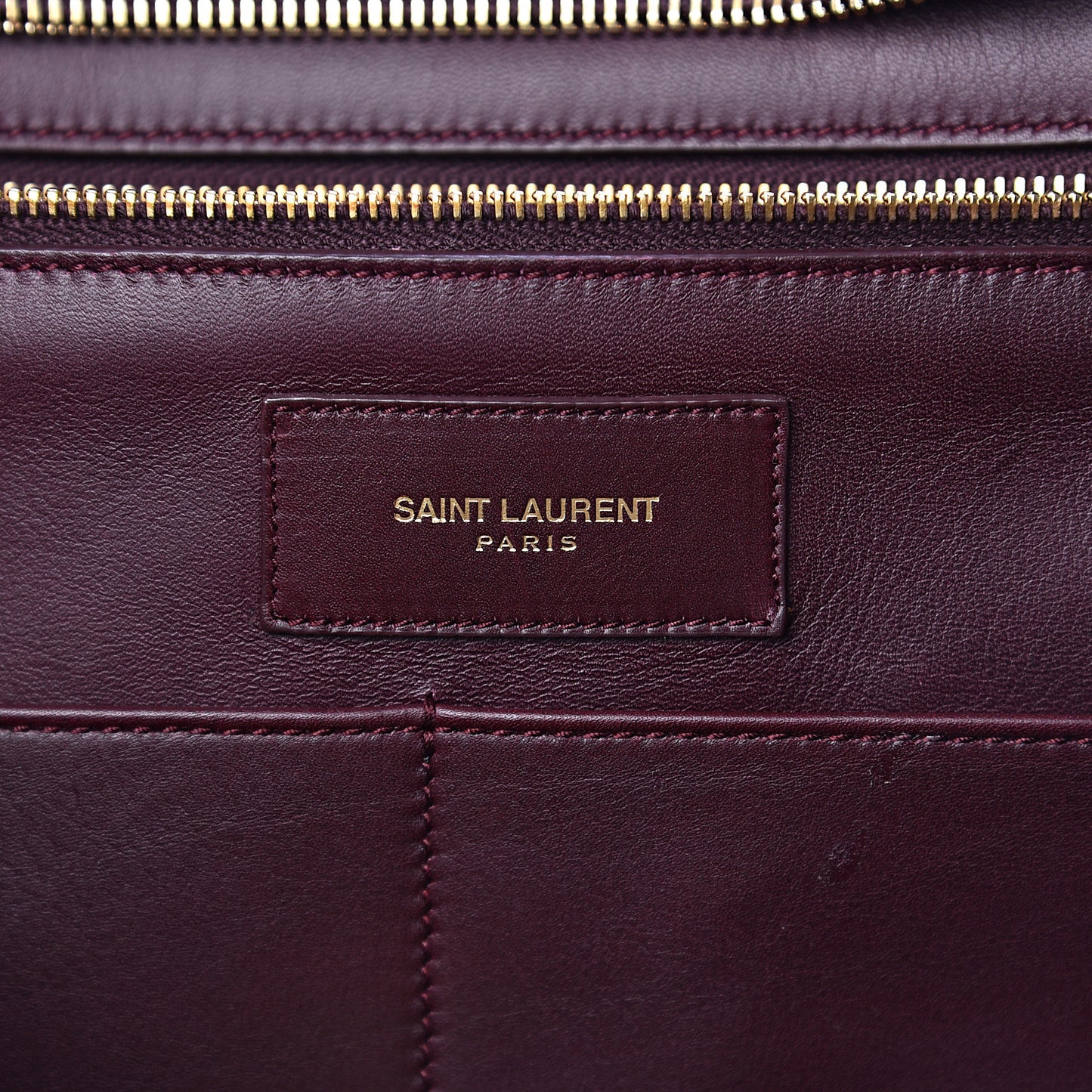 Calfskin Medium Classic Y Cabas Bordeaux