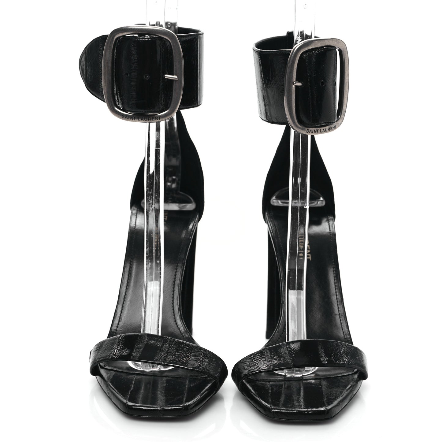Anguilla LouLou 105 Buckle Sandals 38 Black