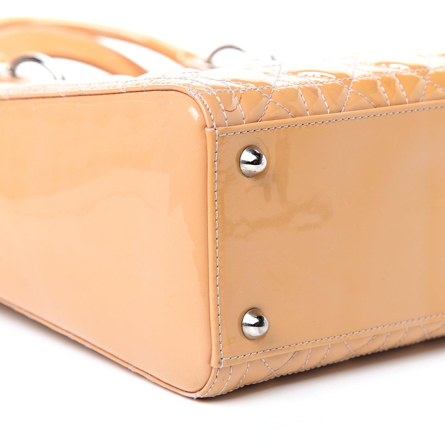 Patent Cannage Large Lady Dior Light Pink