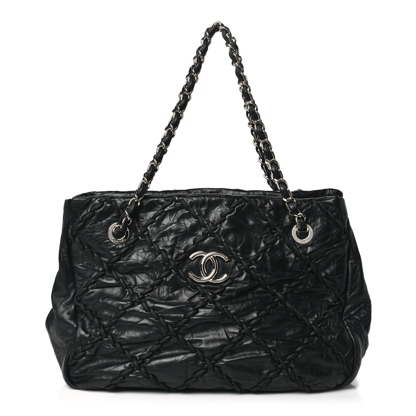 Calfskin Ultra Stitch Tote Black