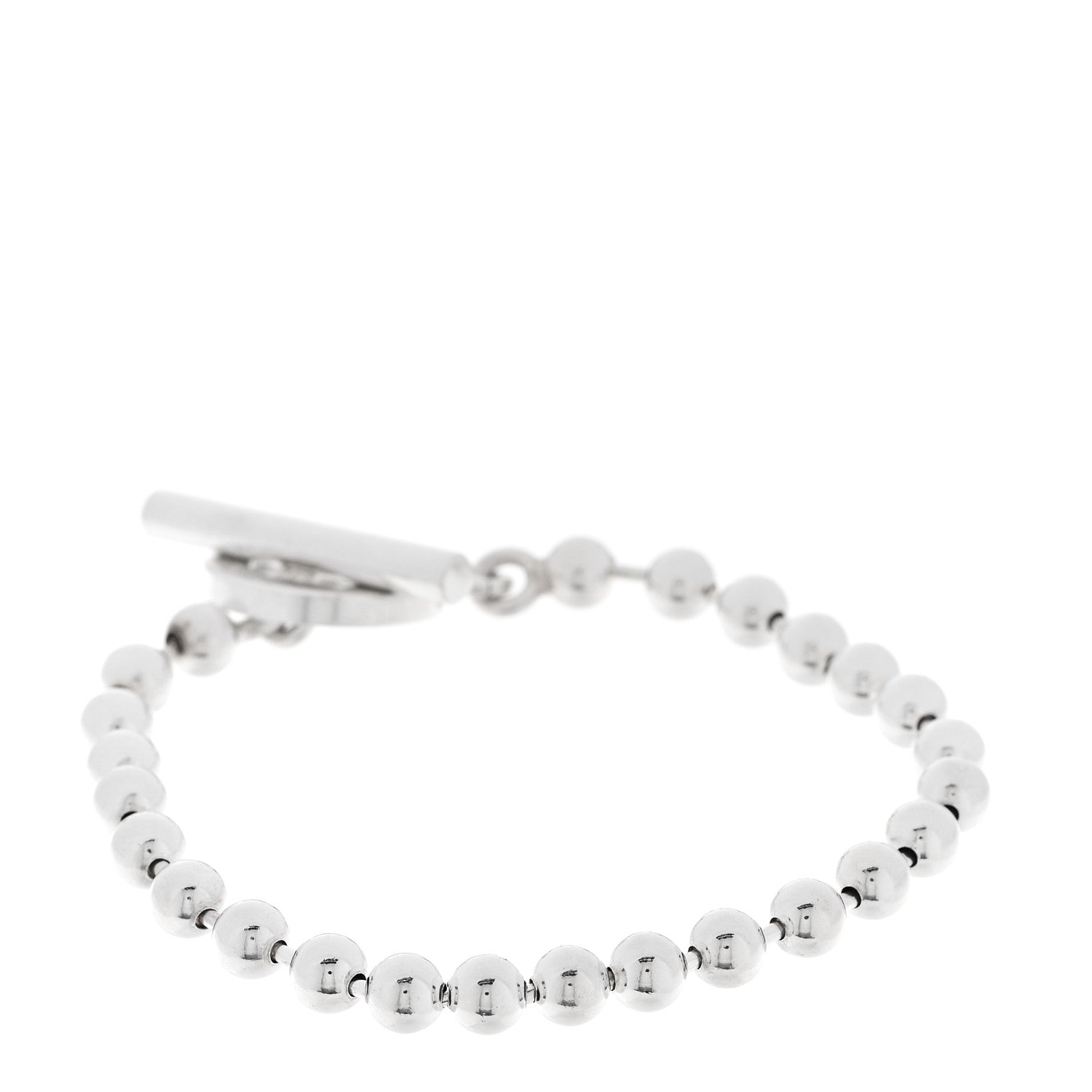 Gucci Sterling Silver Boule Bead Toggle Bracelet 2 of 5