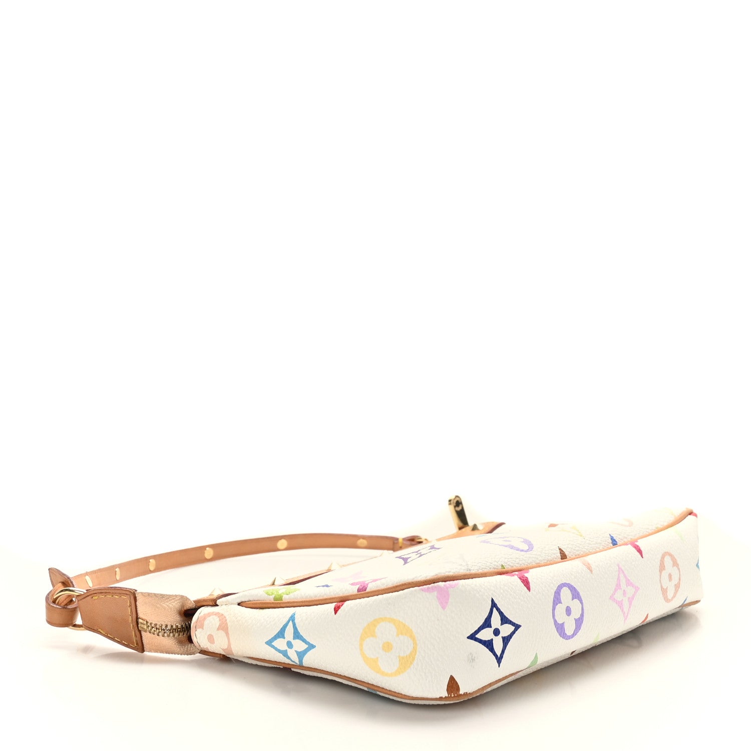 Louis Vuitton Monogram Multicolor Pochette Accessories White 4 of 9