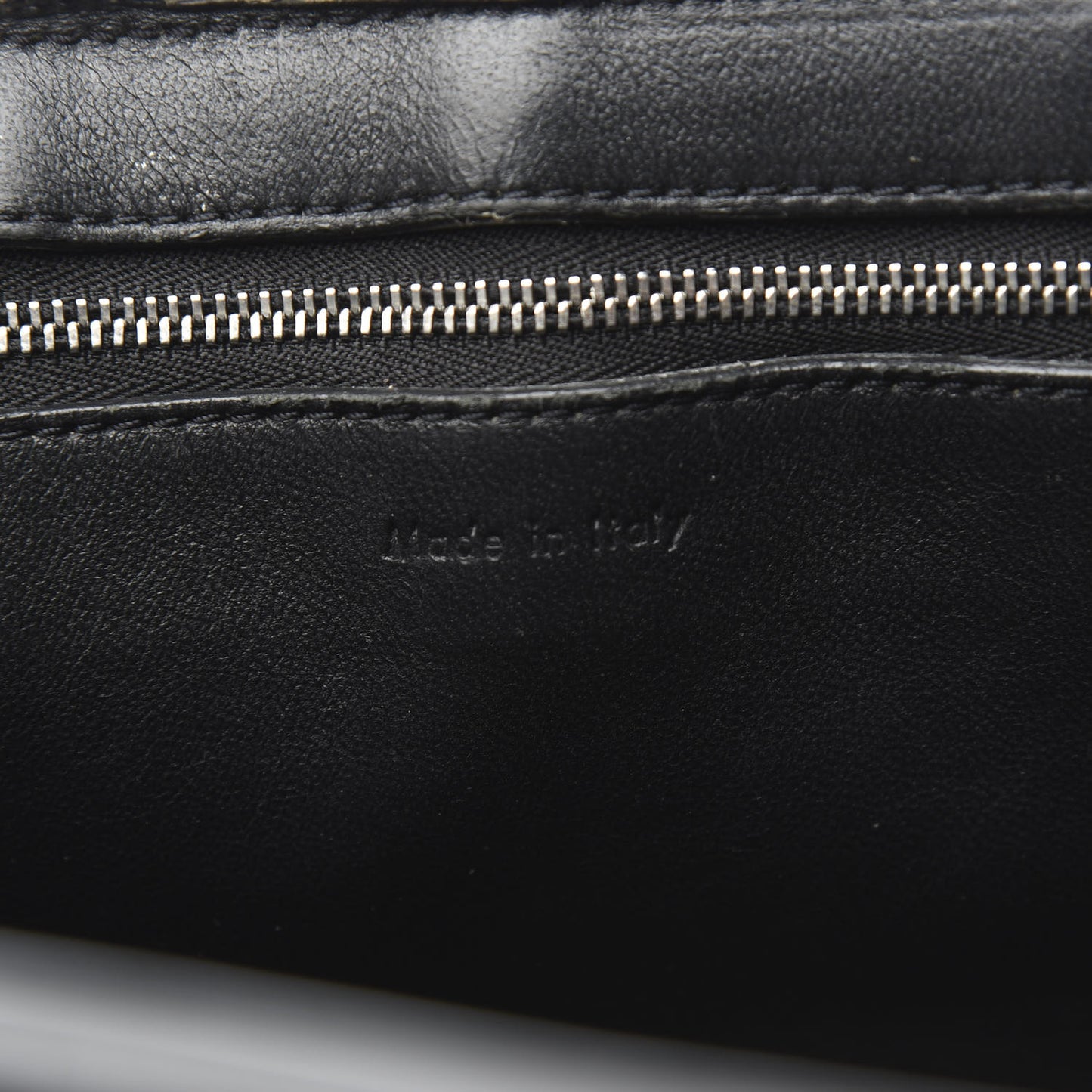 Supple Calfskin Medium Edge Shoulder Bag Black