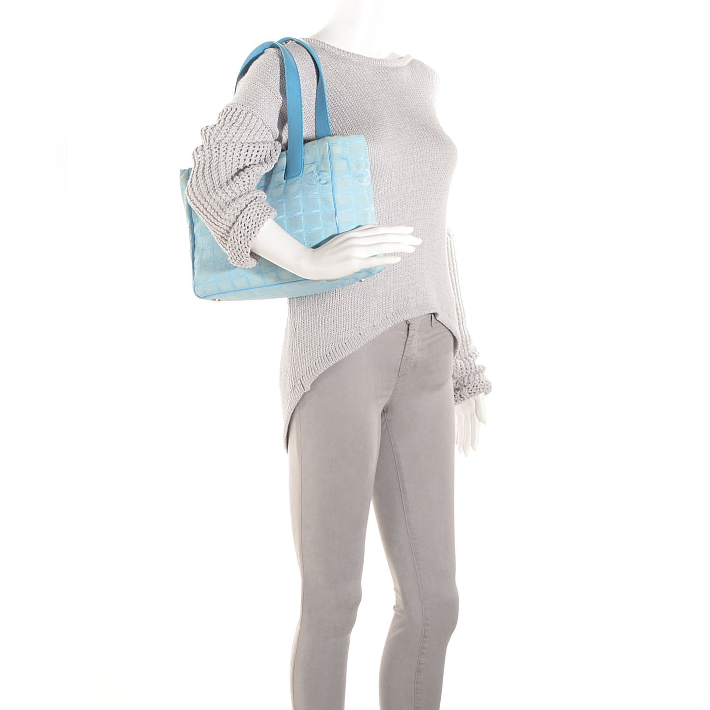Nylon Travel Tote Blue