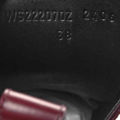 Hermes Glossed Calfskin Funk Ankle Boots 38 Rouge H 6 of 9