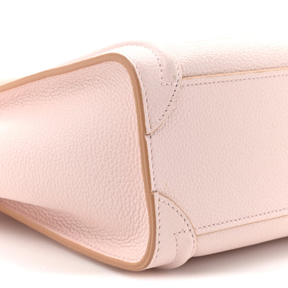 Celine Drummed Calfskin Nano Luggage Pale Pink 10 of 13