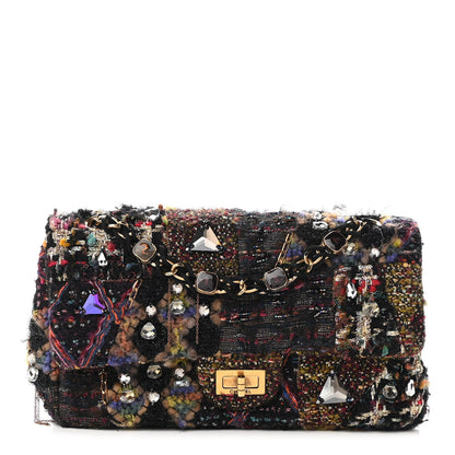 Chanel Tweed Crystal Embellished Paris Byzance Reissue 2.55 Classic 225 Flap 1 of 9