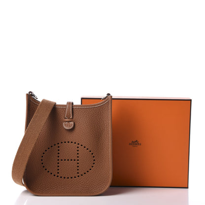Hermes Taurillon Clemence Evelyne TPM Gold 10 of 10