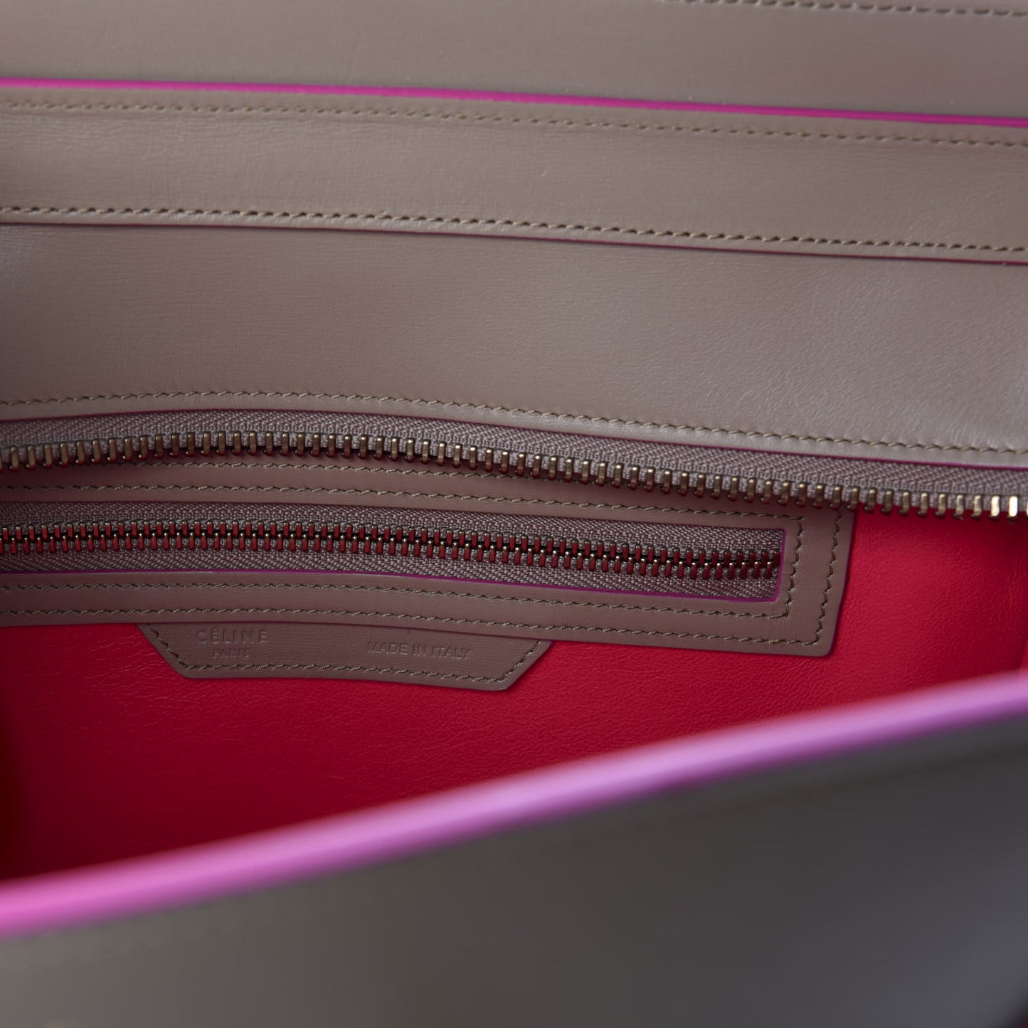 Palmelato Calfskin Micro Luggage Beige