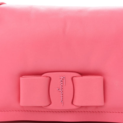 Salvatore Ferragamo Calfskin Mini Viva Bow Shoulder Bag Pink 8 of 10