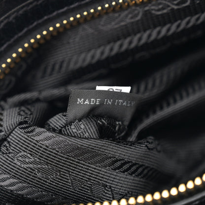 Prada Vitello Shine Satchel Black 7 of 10