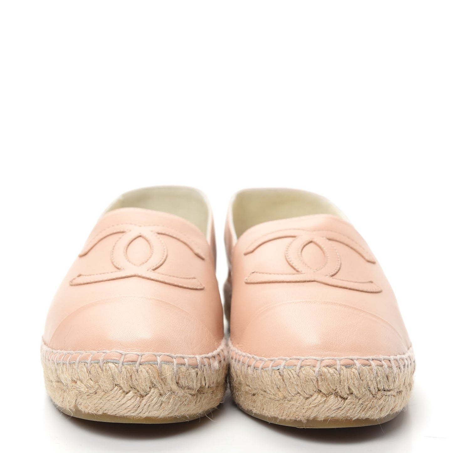 Lambskin CC Espadrilles 40 Beige