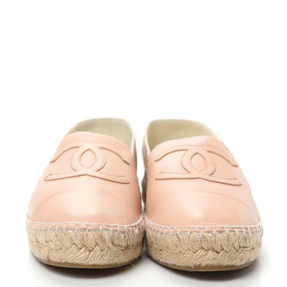 Chanel Lambskin CC Espadrilles 40 Beige 2 of 11