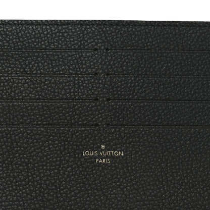 Louis Vuitton Calfskin Felicie Chain Wallet Card Holder Insert Black 6 of 6