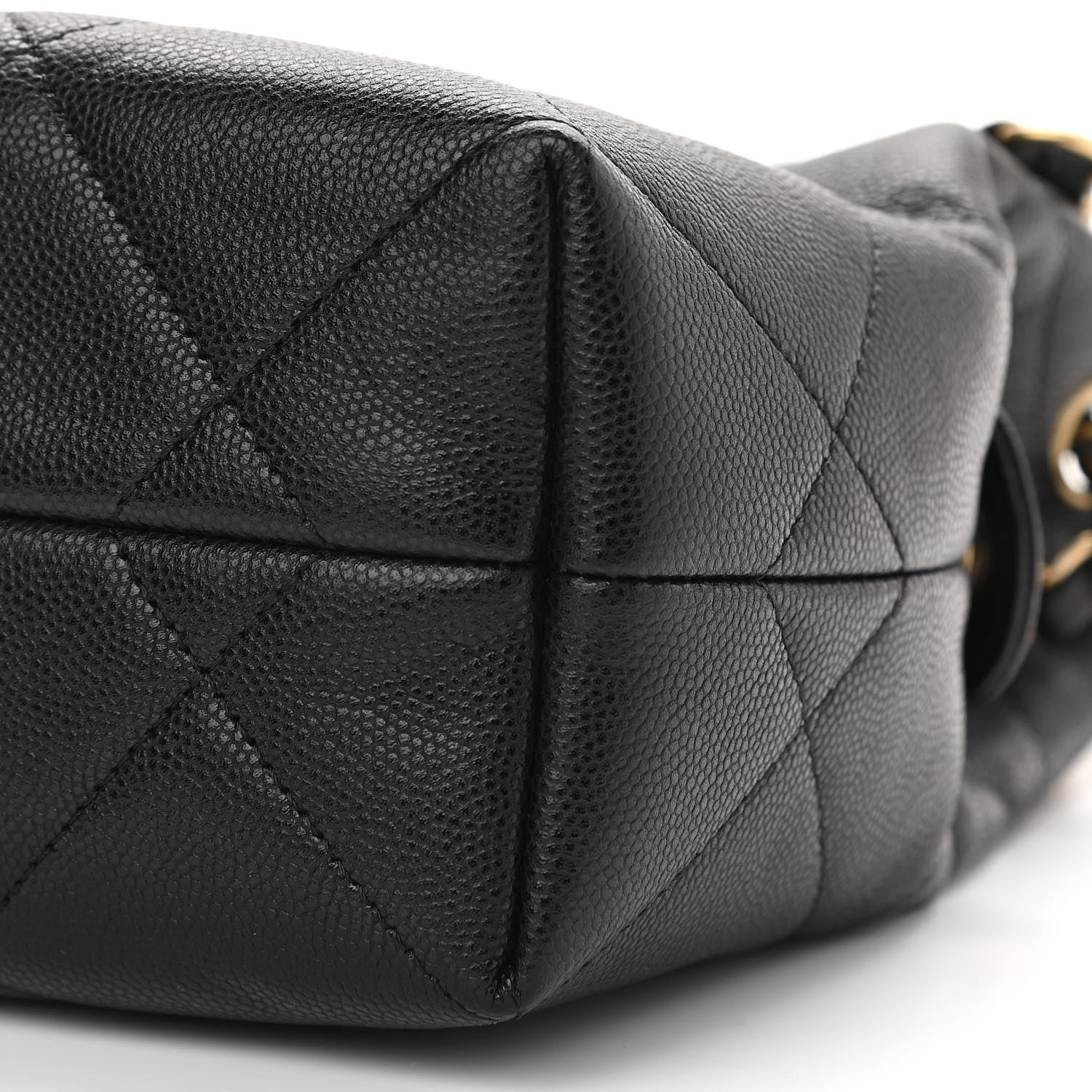 Chanel Caviar Quilted A Real Catch Shopping Bag Black 11 of 11