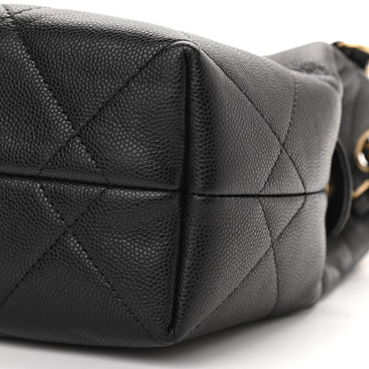Chanel Caviar Quilted A Real Catch Shopping Bag Black 11 of 11