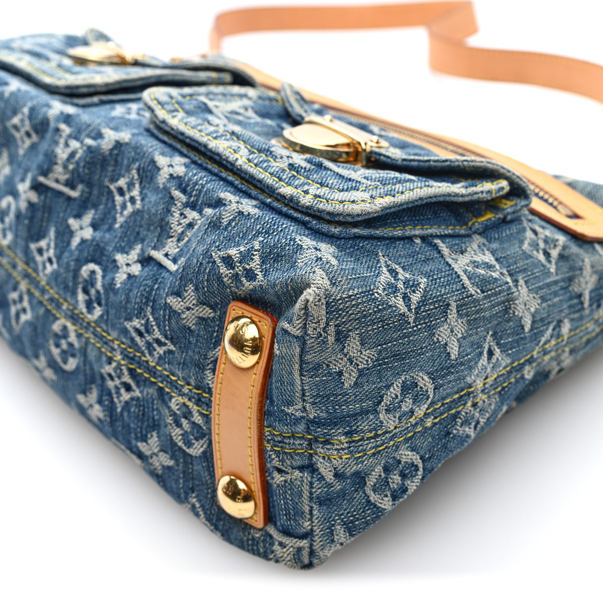 Monogram Denim Baggy PM Blue