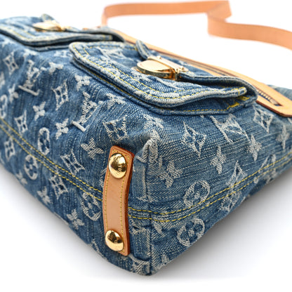 Louis Vuitton Monogram Denim Baggy PM Blue 9 of 9