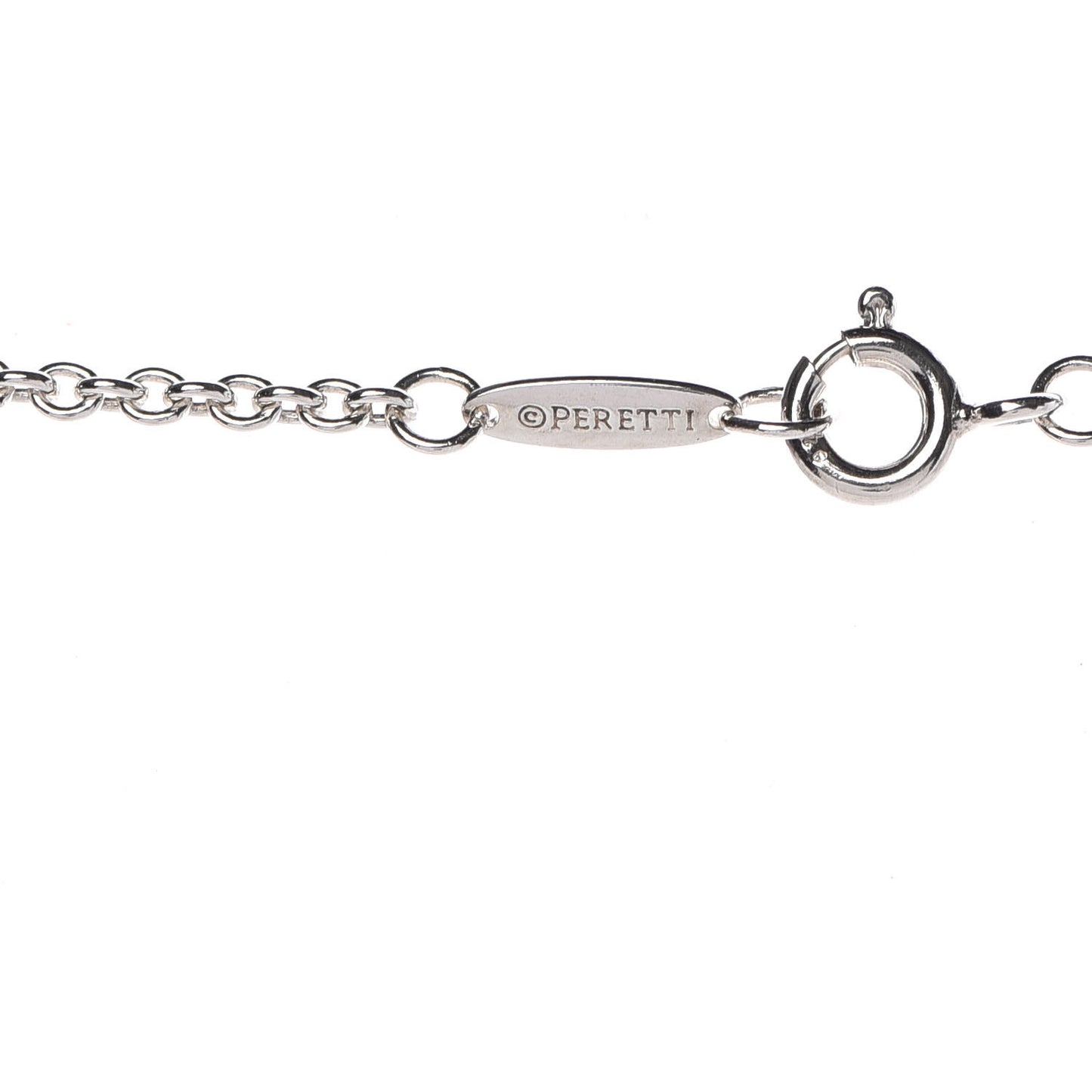 Sterling Silver Elsa Peretti Open Heart Lariat Necklace