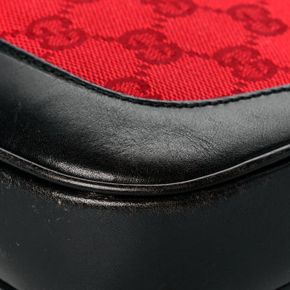 Gucci Monogram Jackie O Hobo Red 10 of 17