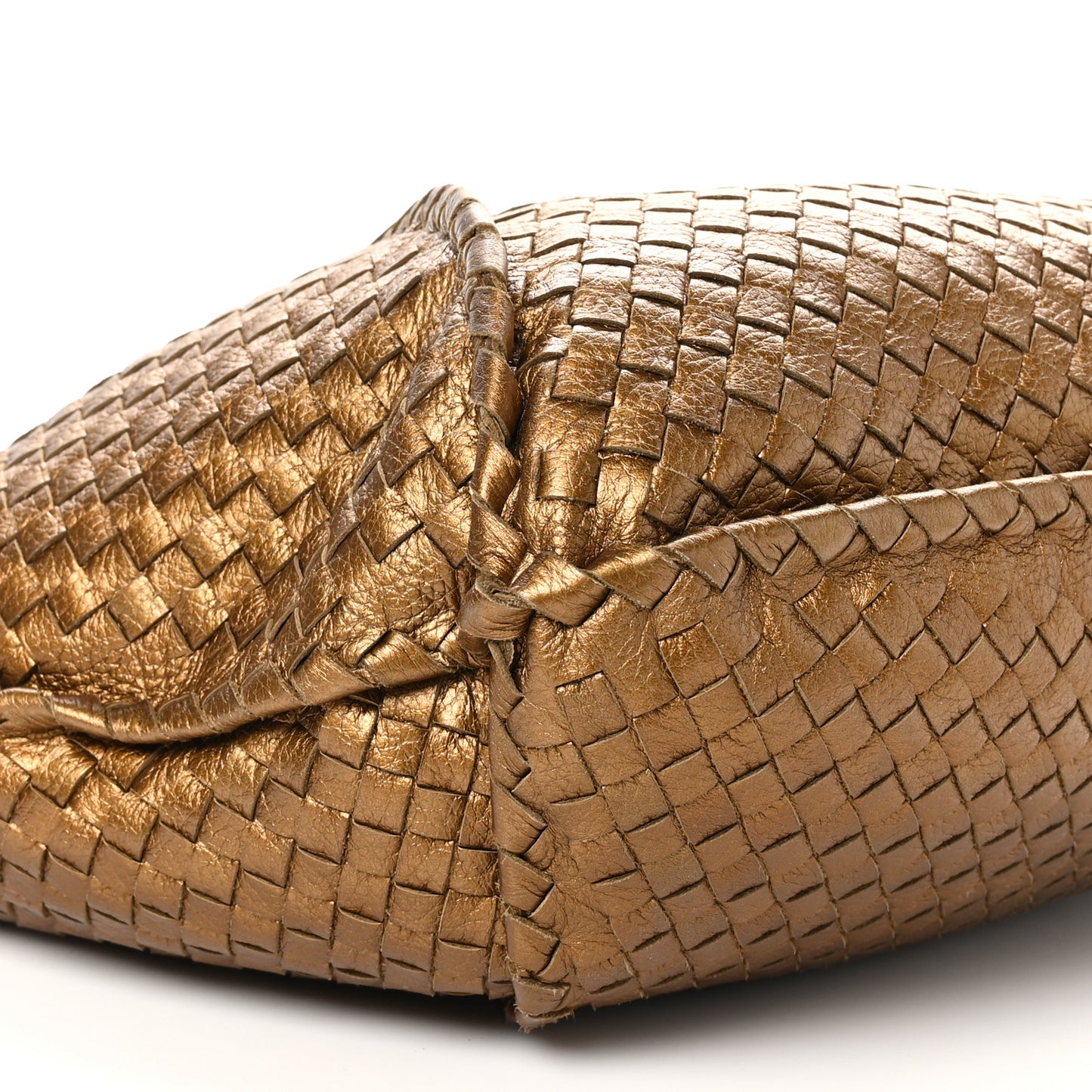 Cervo Intrecciato Large Simple Hobo New Bronze