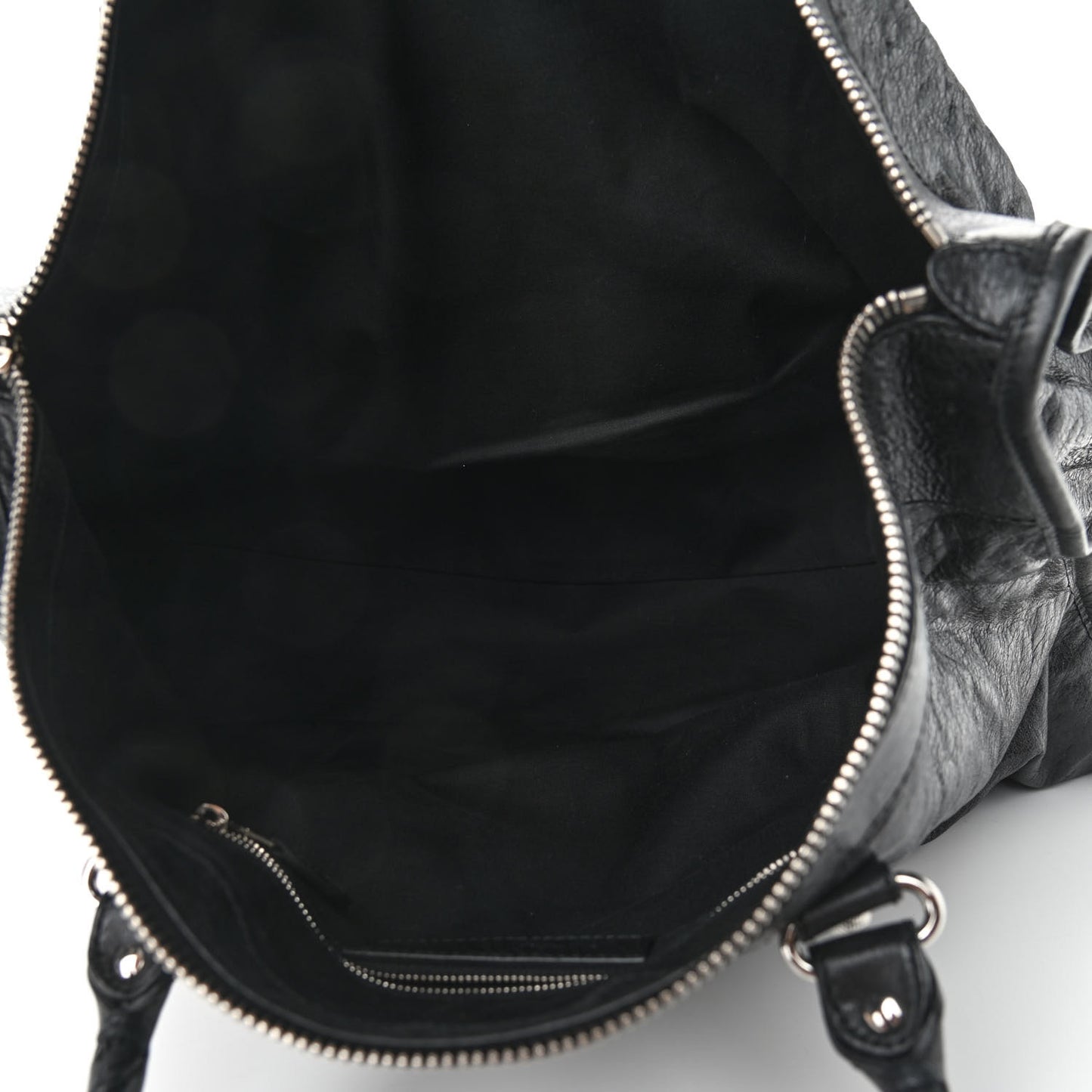 Agneau Giant 21 Silver Hardware Weekender Black