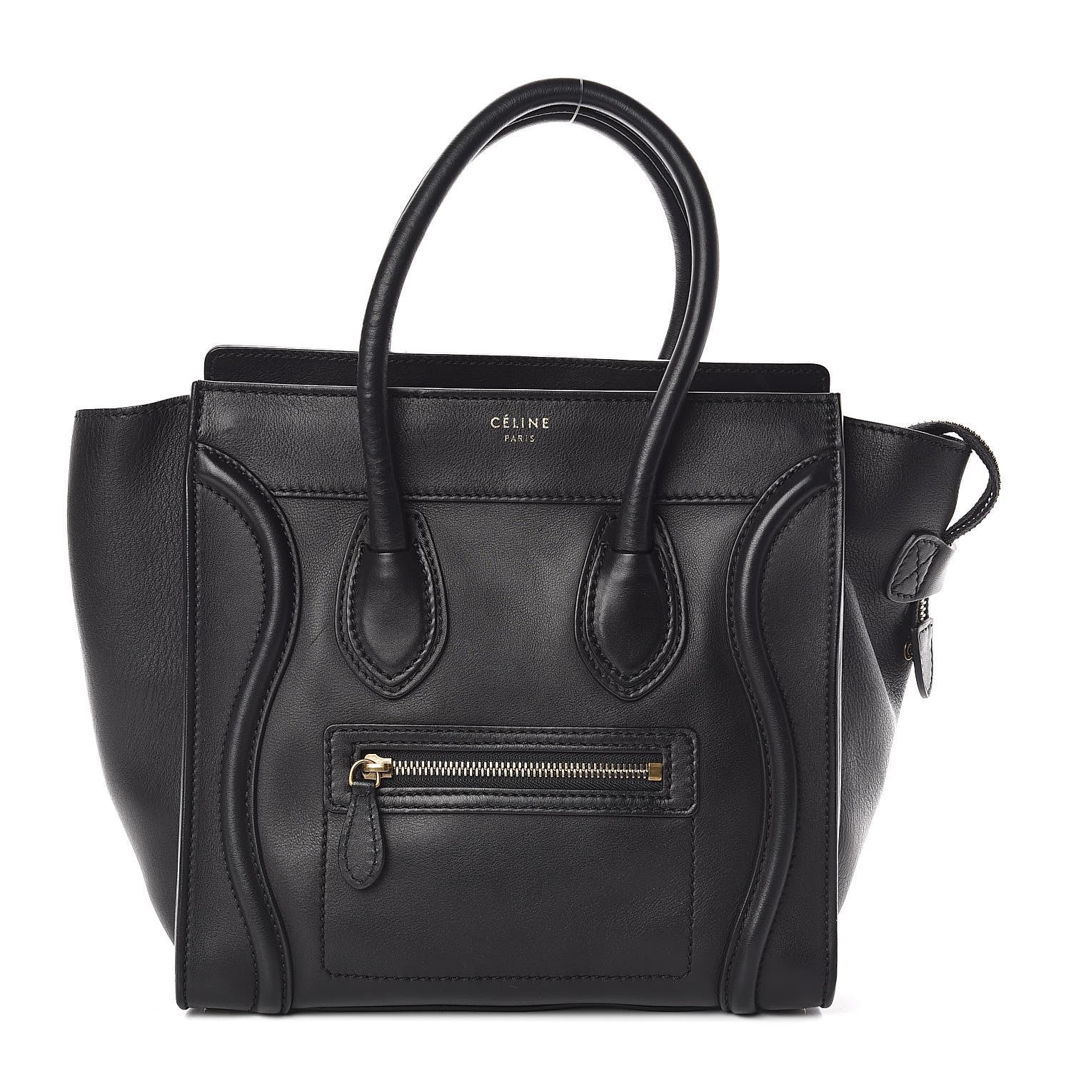 Celine Smooth Calfskin Micro Luggage Black 1 of 17