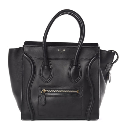 Celine Smooth Calfskin Micro Luggage Black 1 of 17