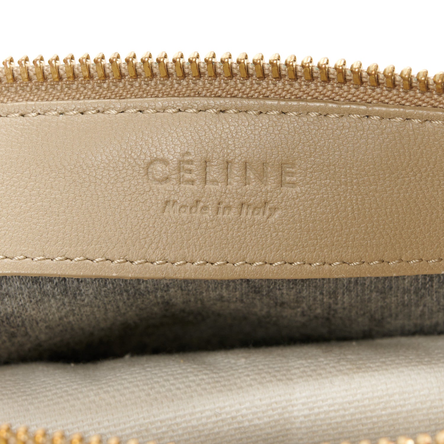 Celine Liege Calfskin Small Trio Crossbody Bag Taupe 9 of 13