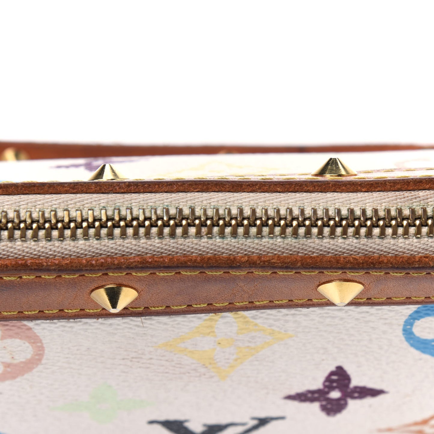 Monogram Multicolor Pochette Accessories White