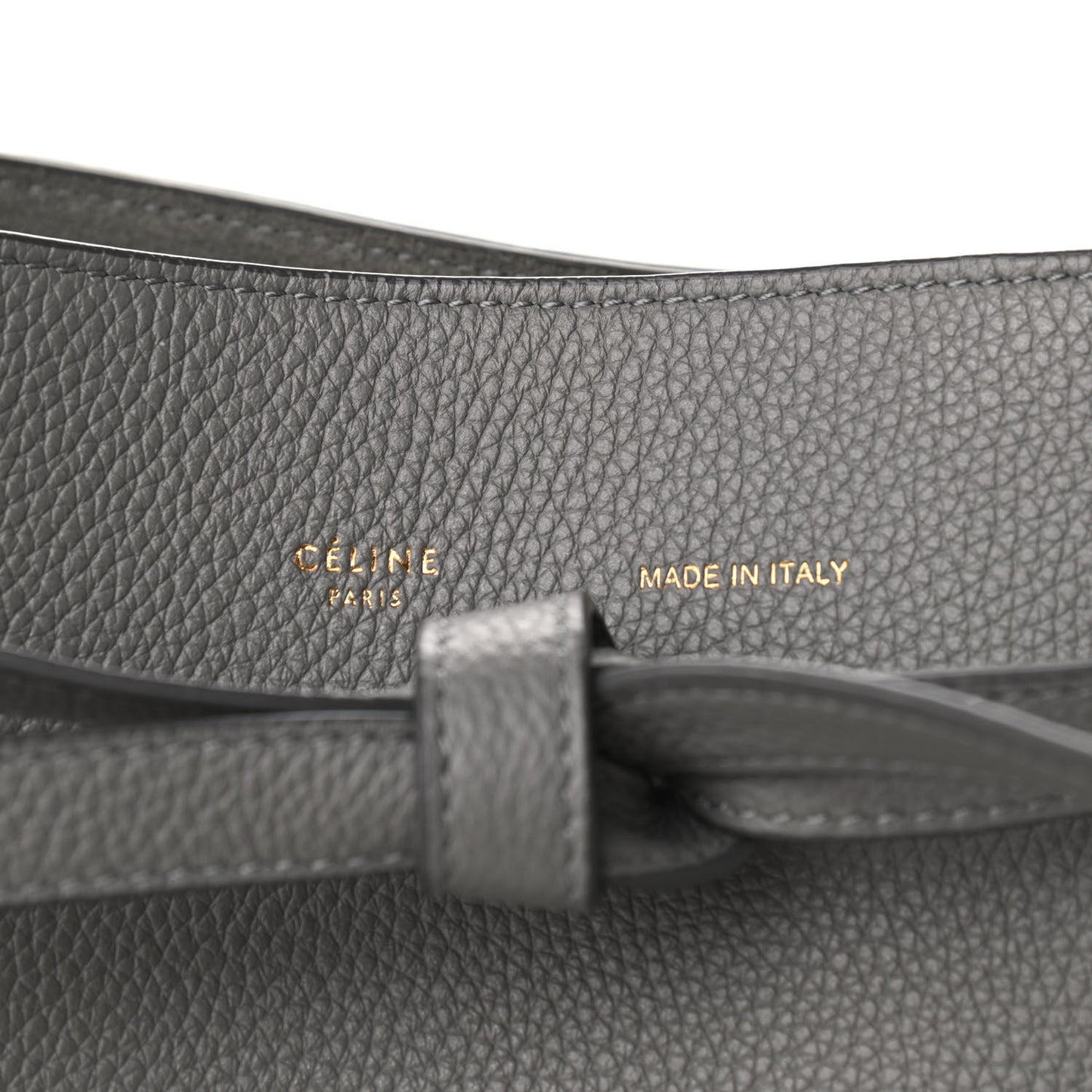 Soft Grained Calfskin Small Belt Cabas Phantom Zinc