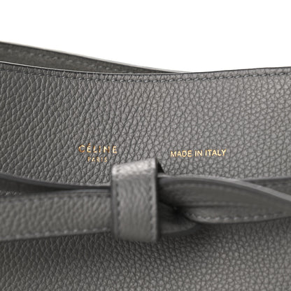 Celine Soft Grained Calfskin Small Belt Cabas Phantom Zinc 7 of 9