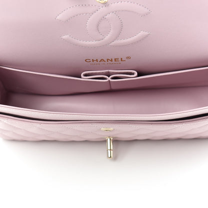 Chanel Caviar Quilted Medium Double Flap Light Pink 5 of 10