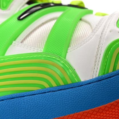 Gucci Demetra Womens Basket High Top Sneakers 37.5 Great White Shine Purple 10 of 13