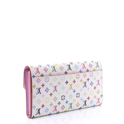 Louis Vuitton Multicolor Sarah Wallet NM White Litchi 2 of 8