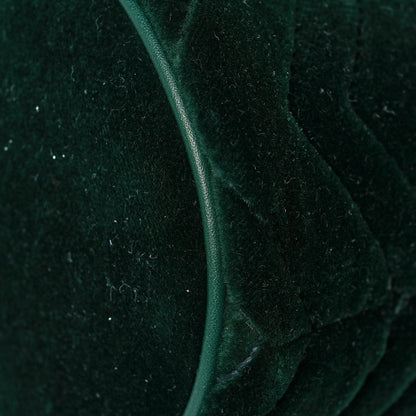 Gucci Velvet Matelasse Mini GG Marmont 2.0 Bucket Bag Dark Green 8 of 12