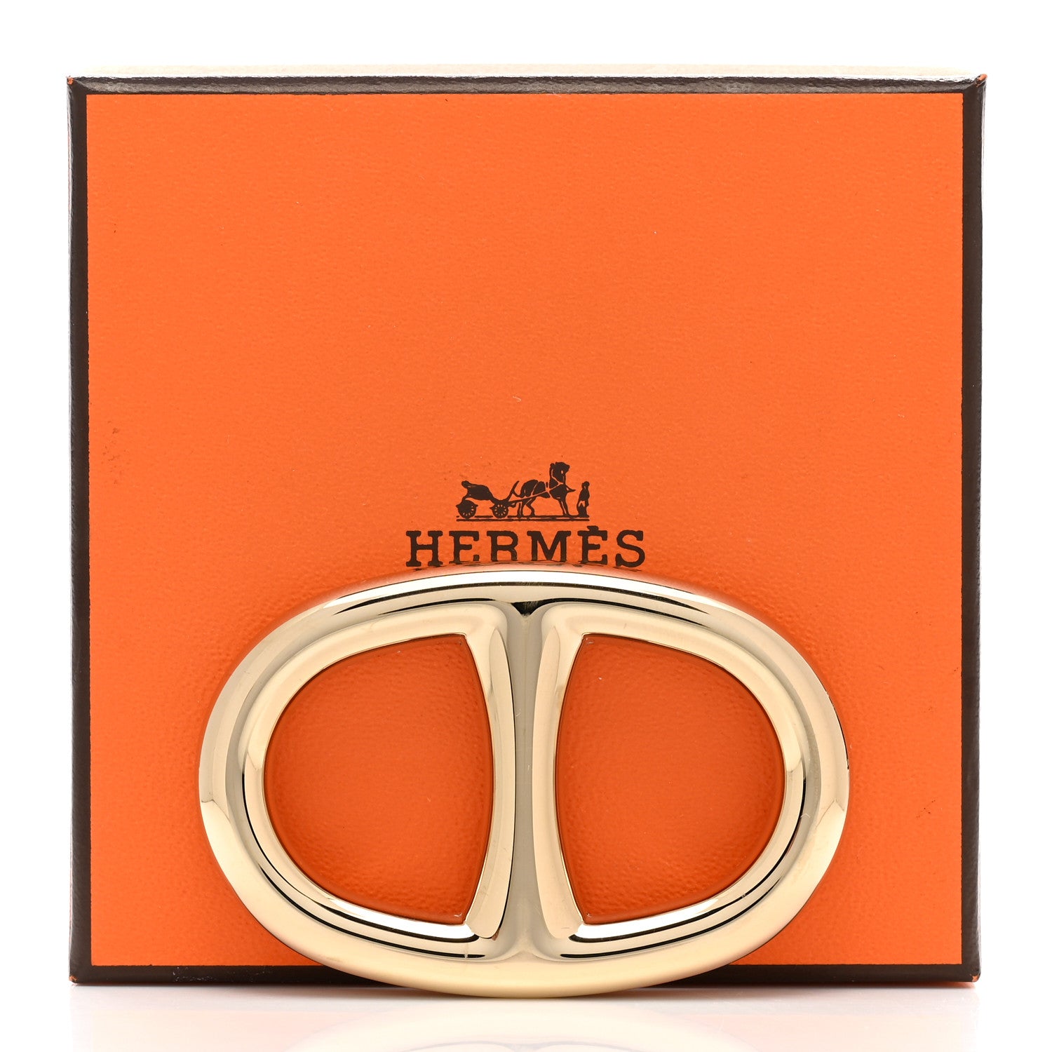 Hermes Permabrass Chaine D'Ancre Scarf Ring 5 of 5