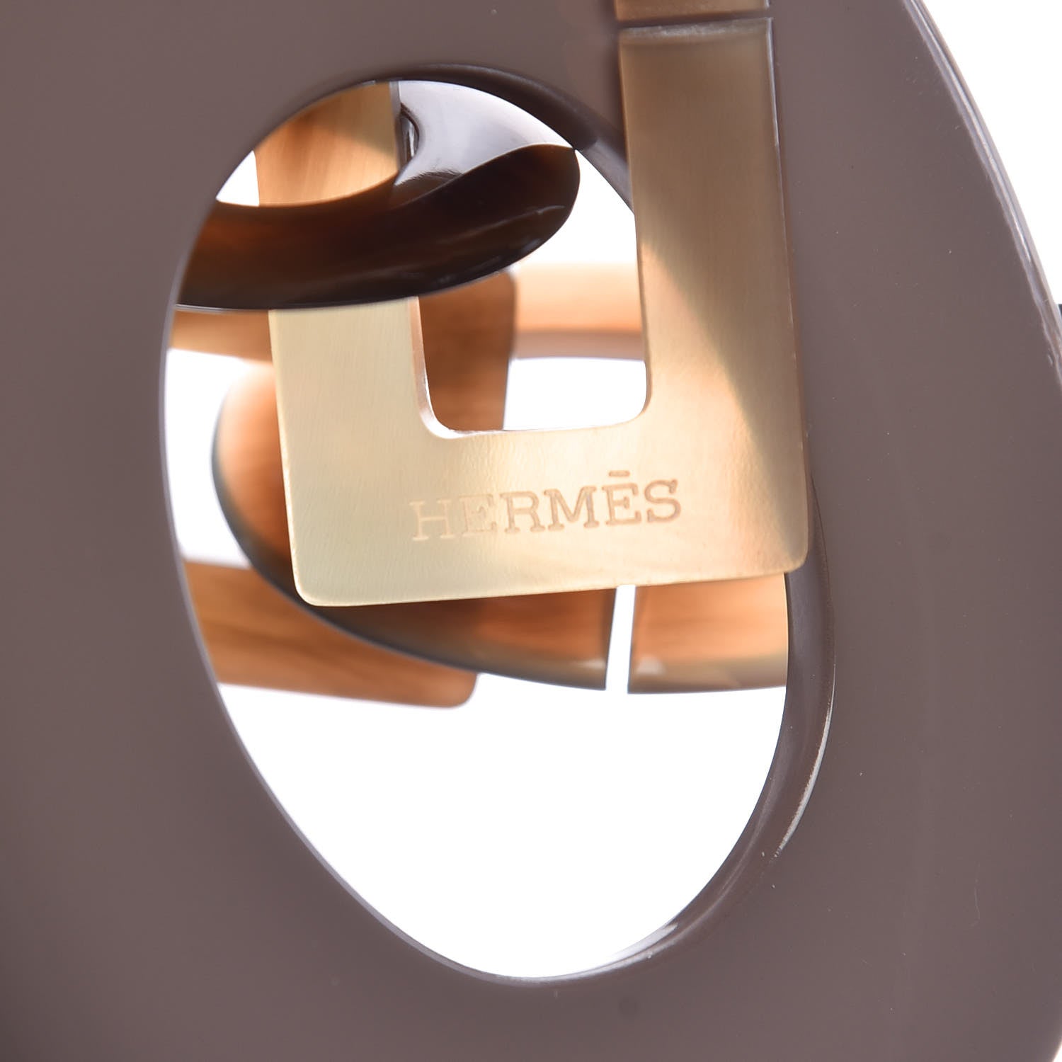 Hermes Lacquered Wood Buffalo Horn Duncan Necklace 4 of 6